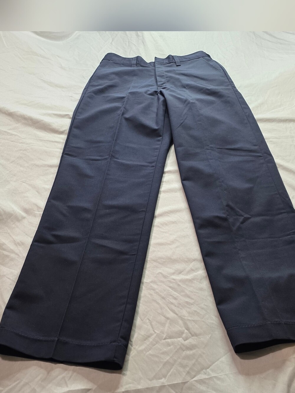 Dickies Boy's Flat Front Pants Navy Blue Size 20 Regular, Wrinkle Resistant Nwt